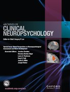 Cover image of current issue from Archives of Clinical Neuropsychology