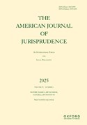 Cover image of current issue from The American Journal of Jurisprudence