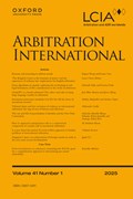 Cover image of current issue from Arbitration International
