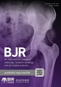 Cover image of current issue from British Journal of Radiology