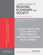 Cover image of current issue from Cambridge Journal of Regions, Economy and Society