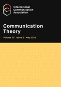 Cover image of current issue from Communication Theory