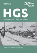 Cover image of current issue from Holocaust and Genocide Studies