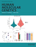 Cover image of current issue from Human Molecular Genetics