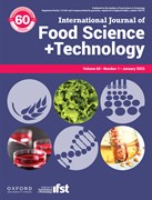 Cover image of current issue from International Journal of Food Science &amp; Technology