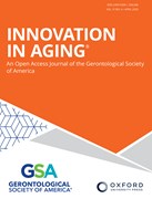 Cover image of current issue from Innovation in Aging