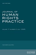 Cover image of current issue from Journal of Human Rights Practice