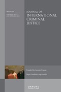 Cover image of current issue from Journal of International Criminal Justice