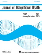Cover image of current issue from Journal of Occupational Health