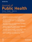 Cover image of current issue from Journal of Public Health