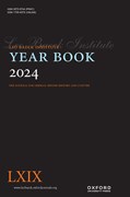 Cover image of current issue from The Leo Baeck Institute Year Book