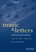 Cover image of current issue from Music and Letters