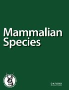 Cover image of current issue from Mammalian Species