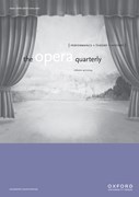 Cover image of current issue from The Opera Quarterly