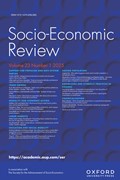 Cover image of current issue from Socio-Economic Review