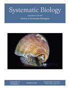 Cover image of current issue from Systematic Biology