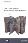 Cover image of current issue from The Year's Work in Critical and Cultural Theory